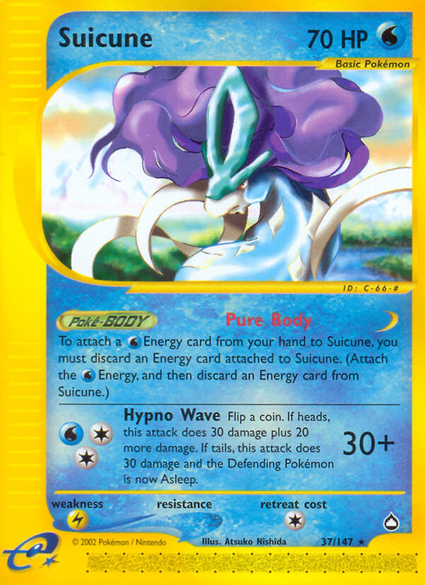 Suicune (37/147) [Aquapolis] | Anubis Games and Hobby