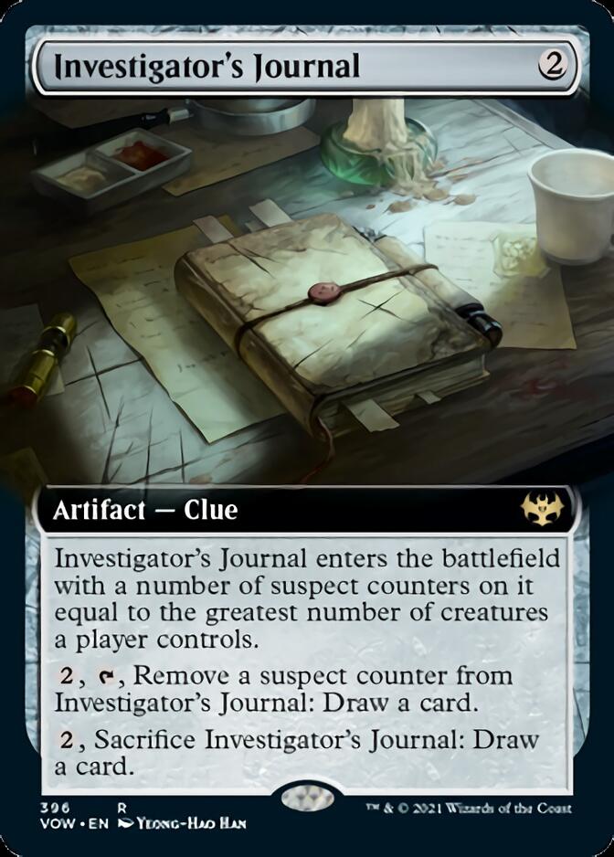 Investigator's Journal (Extended Art) [Innistrad: Crimson Vow] | Anubis Games and Hobby