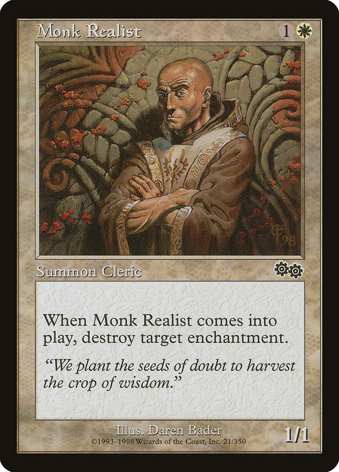 Monk Realist [Urza's Saga] | Anubis Games and Hobby