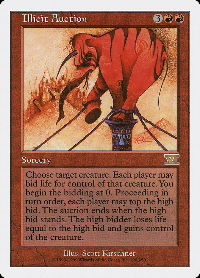 Illicit Auction [Classic Sixth Edition] | Anubis Games and Hobby
