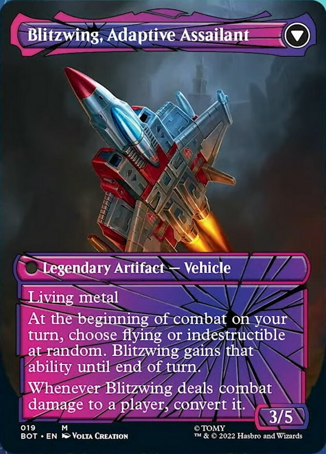 Blitzwing, Cruel Tormentor // Blitzwing, Adaptive Assailant (Shattered Glass) [Transformers] | Anubis Games and Hobby