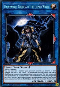 Underworld Goddess of the Closed World [BLVO-EN050] Secret Rare | Anubis Games and Hobby