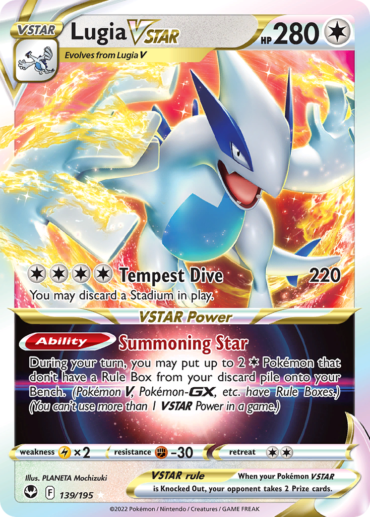 Lugia VSTAR (139/195) (Jumbo Card) [Sword & Shield: Silver Tempest] | Anubis Games and Hobby