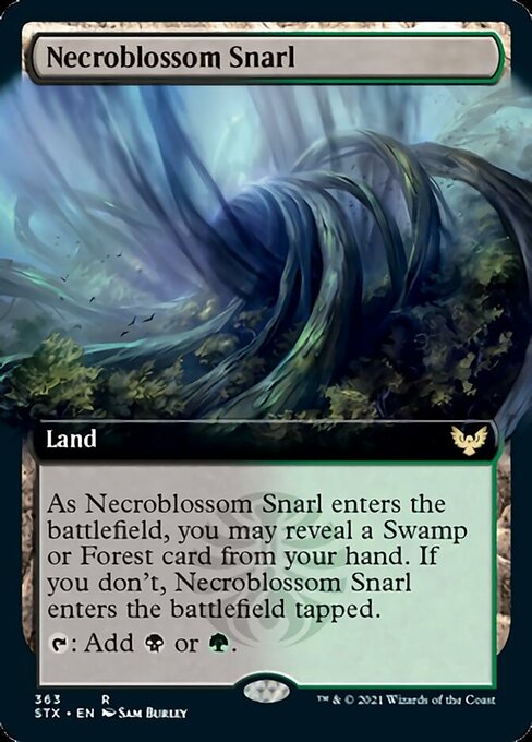 Necroblossom Snarl (Extended Art) [Strixhaven: School of Mages] | Anubis Games and Hobby