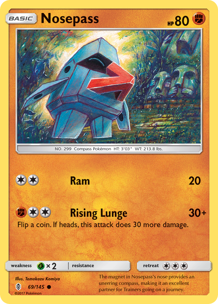 Nosepass (69/145) [Sun & Moon: Guardians Rising] | Anubis Games and Hobby