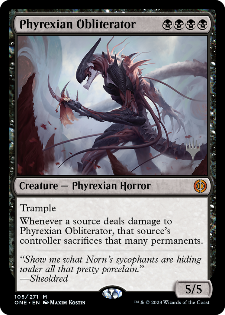 Phyrexian Obliterator (Promo Pack) [Phyrexia: All Will Be One Promos] | Anubis Games and Hobby