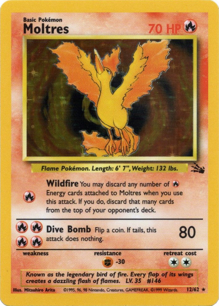 Moltres (12/62) [Fossil Unlimited] | Anubis Games and Hobby