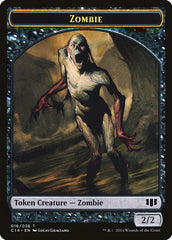 Horror // Zombie (016/036) Double-Sided Token [Commander 2014 Tokens] | Anubis Games and Hobby