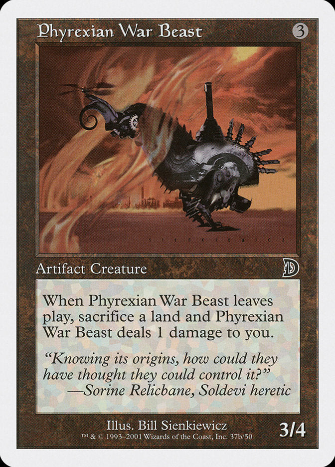 Phyrexian War Beast (Signature on Right) [Deckmasters] | Anubis Games and Hobby