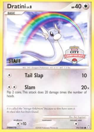 Dratini (91/146) (City Championship Promo Staff) [Diamond & Pearl: Legends Awakened] | Anubis Games and Hobby