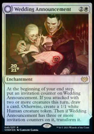 Wedding Announcement // Wedding Festivity [Innistrad: Crimson Vow Prerelease Promos] | Anubis Games and Hobby