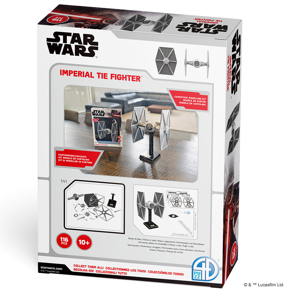 Star Wars: Imperial Tie Fighter Paper Model Kit | Anubis Games and Hobby