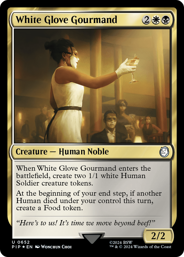 White Glove Gourmand (Surge Foil) [Fallout] | Anubis Games and Hobby