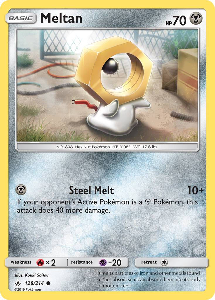 Meltan (128/214) [Sun & Moon: Unbroken Bonds] | Anubis Games and Hobby