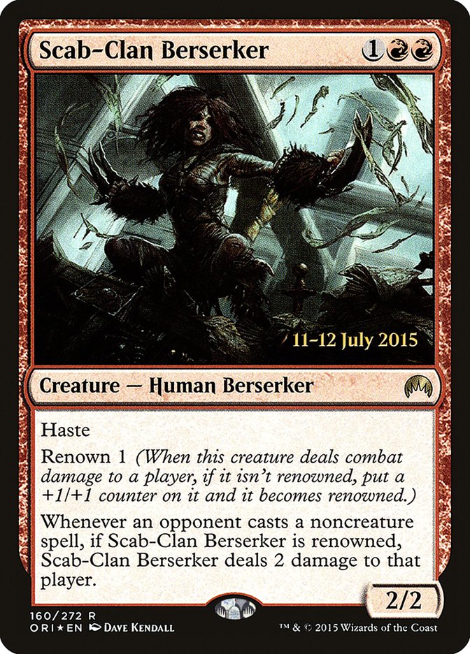 Scab-Clan Berserker [Magic Origins Prerelease Promos] | Anubis Games and Hobby