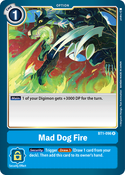 Mad Dog Fire [BT1-096] [Release Special Booster Ver.1.0] | Anubis Games and Hobby