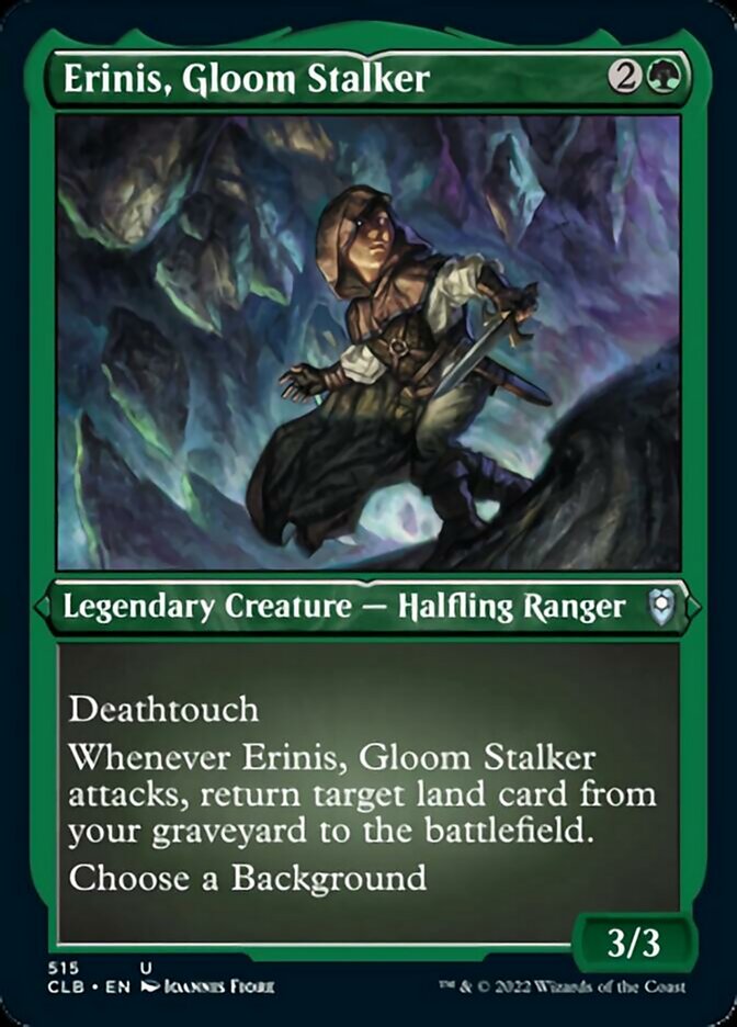 Erinis, Gloom Stalker (Foil Etched) [Commander Legends: Battle for Baldur's Gate] | Anubis Games and Hobby