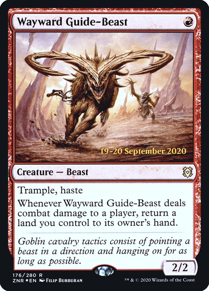 Wayward Guide-Beast [Zendikar Rising Prerelease Promos] | Anubis Games and Hobby