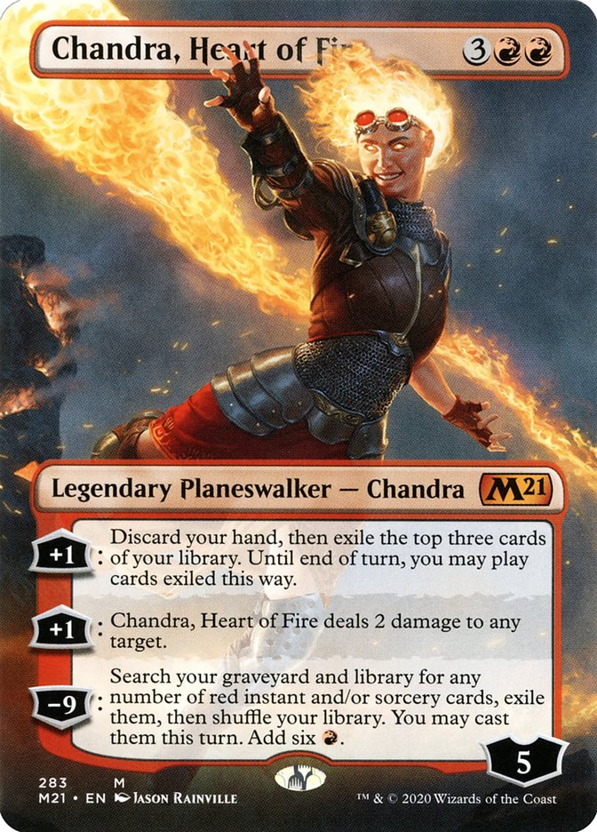 Chandra, Heart of Fire (Borderless) [Core Set 2021] | Anubis Games and Hobby