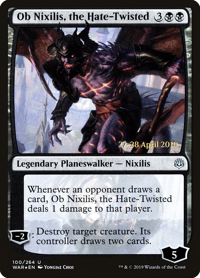 Ob Nixilis, the Hate-Twisted [War of the Spark Prerelease Promos] | Anubis Games and Hobby