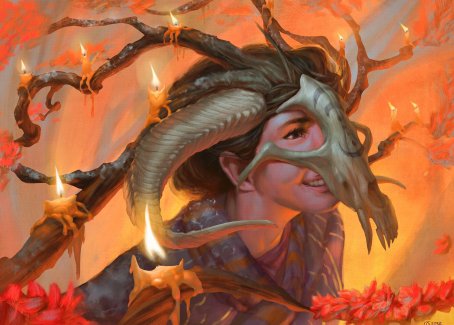 Hedgewitch's Mask Art Card [Innistrad: Midnight Hunt Art Series] | Anubis Games and Hobby