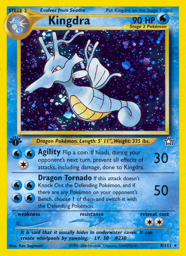 Kingdra (8/111) [Neo Genesis 1st Edition] | Anubis Games and Hobby