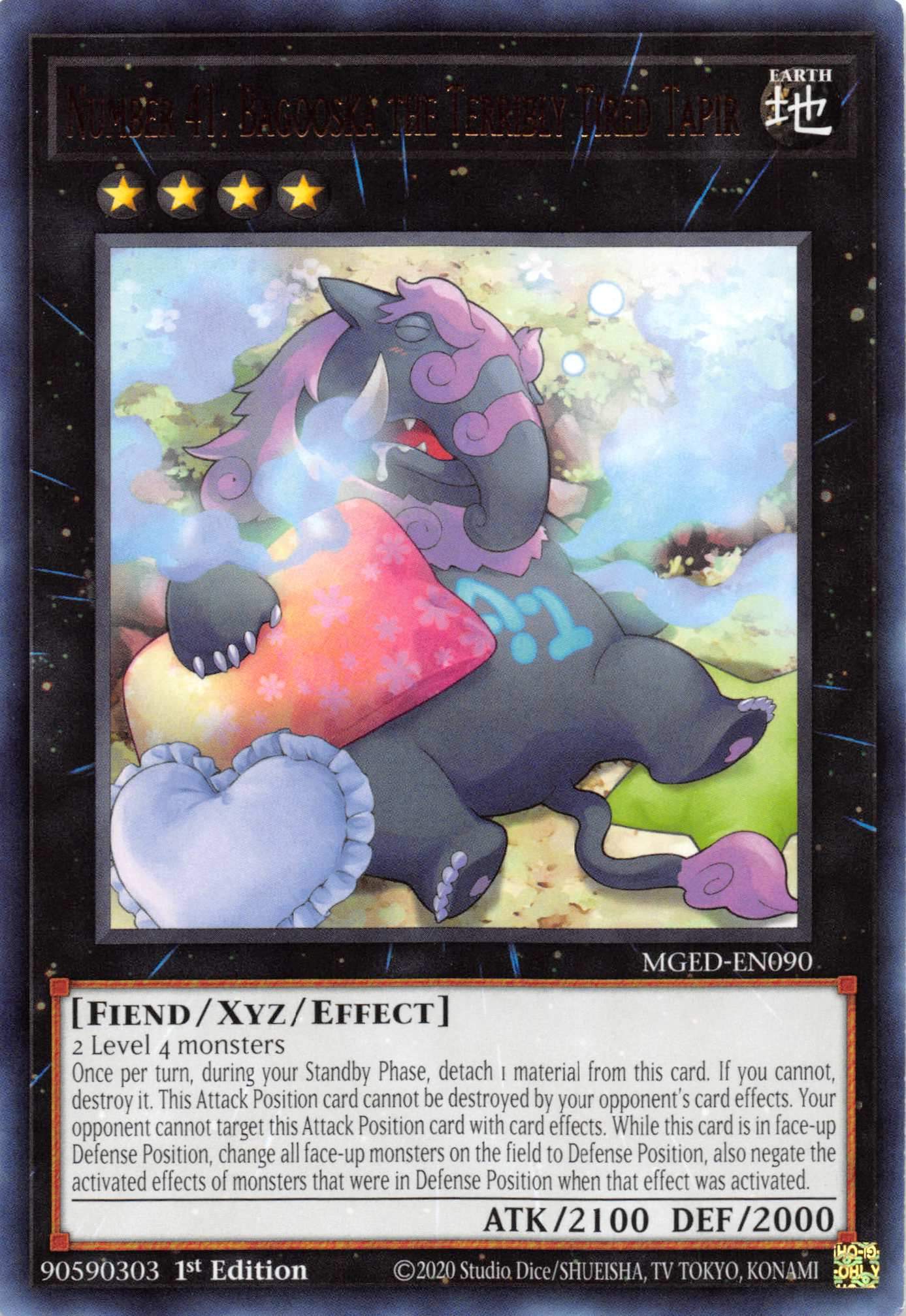 Number 41: Bagooska the Terribly Tired Tapir [MGED-EN090] Rare | Anubis Games and Hobby