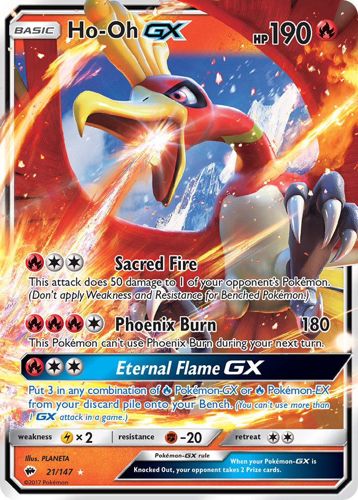 Ho-Oh GX (21/147) [Sun & Moon: Burning Shadows] | Anubis Games and Hobby