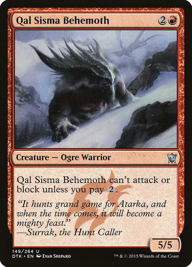 Qal Sisma Behemoth [Dragons of Tarkir] | Anubis Games and Hobby