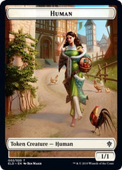 Human // Beast Double-Sided Token [Challenger Decks 2021 Tokens] | Anubis Games and Hobby