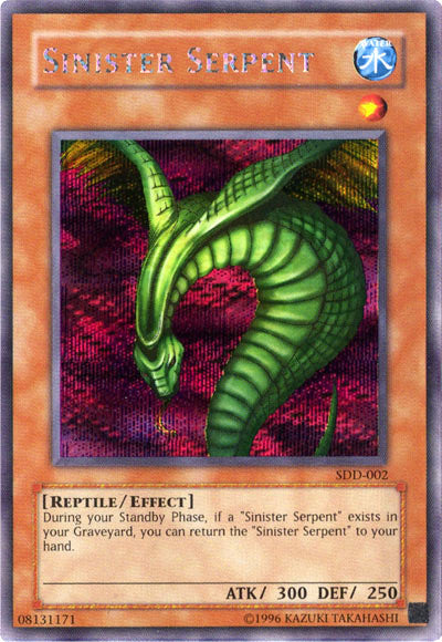 Sinister Serpent [SDD-002] Secret Rare | Anubis Games and Hobby