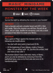 Monster of The Week (Magic Minigame) [Innistrad: Crimson Vow Minigame] | Anubis Games and Hobby