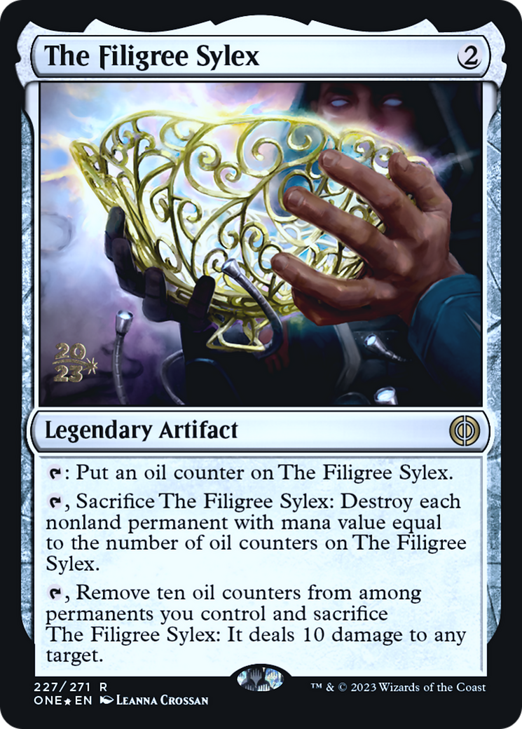 The Filigree Sylex [Phyrexia: All Will Be One Prerelease Promos] | Anubis Games and Hobby