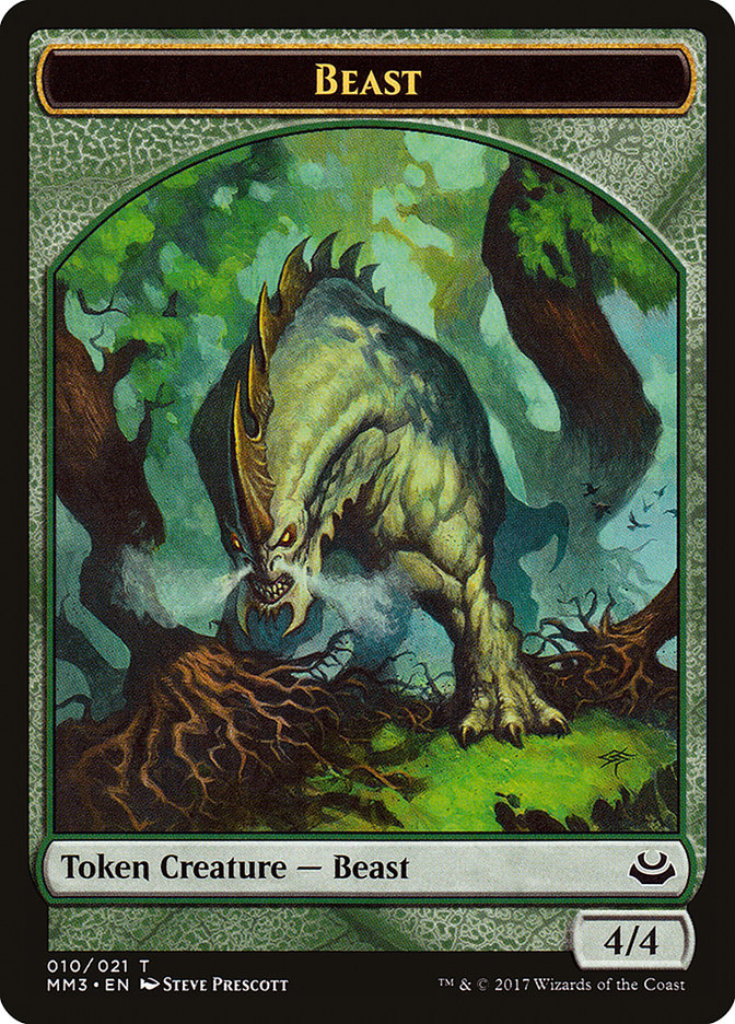 Beast Token (010/021) [Modern Masters 2017 Tokens] | Anubis Games and Hobby