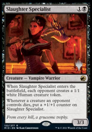 Slaughter Specialist (Promo Pack) [Innistrad: Midnight Hunt Promos] | Anubis Games and Hobby