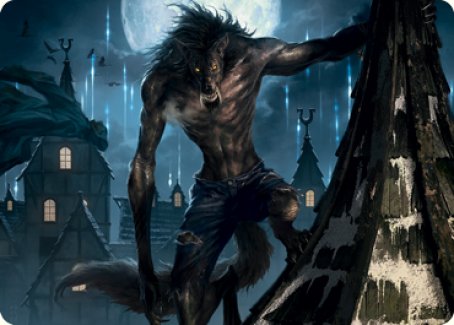 Stalking Predator Art Card [Innistrad: Midnight Hunt Art Series] | Anubis Games and Hobby