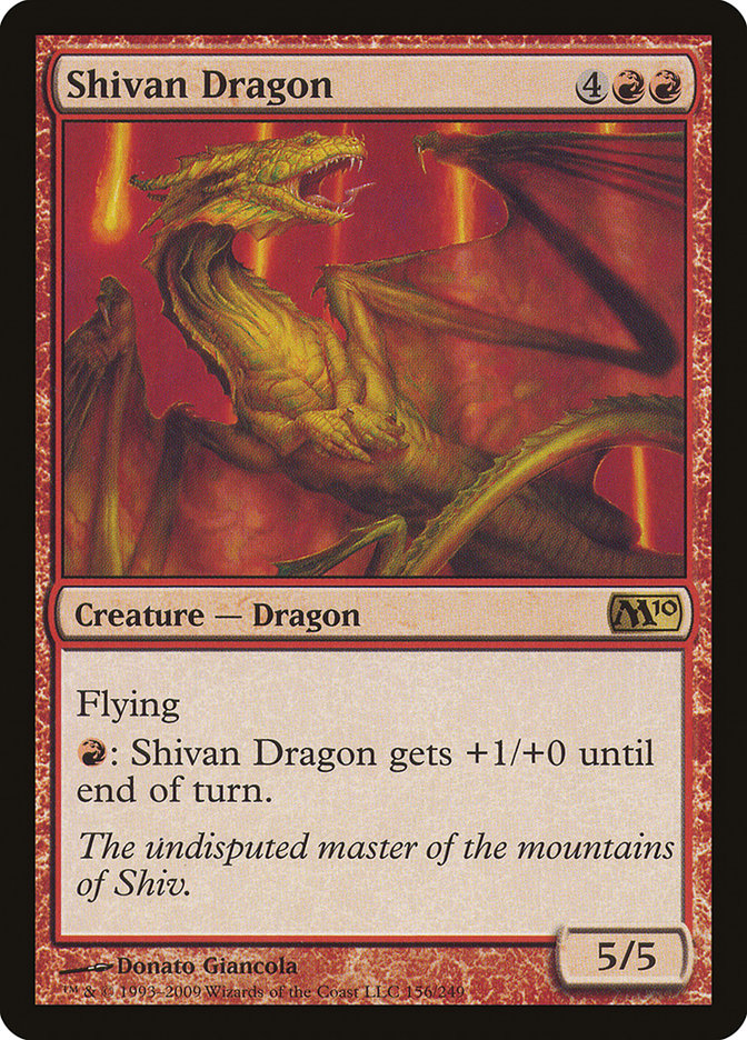 Shivan Dragon [Magic 2010] | Anubis Games and Hobby