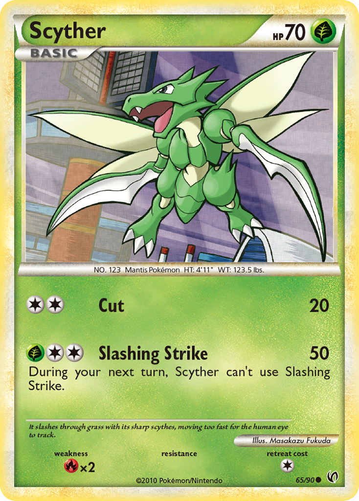 Scyther (65/90) [HeartGold & SoulSilver: Undaunted] | Anubis Games and Hobby