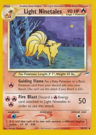 Light Ninetales (50/105) [Neo Destiny Unlimited] | Anubis Games and Hobby