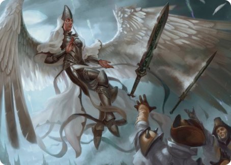 Angelic Quartermaster Art Card [Innistrad: Crimson Vow Art Series] | Anubis Games and Hobby