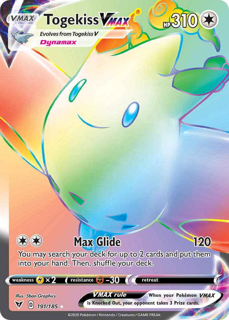 Togekiss VMAX (191/185) [Sword & Shield: Vivid Voltage] | Anubis Games and Hobby