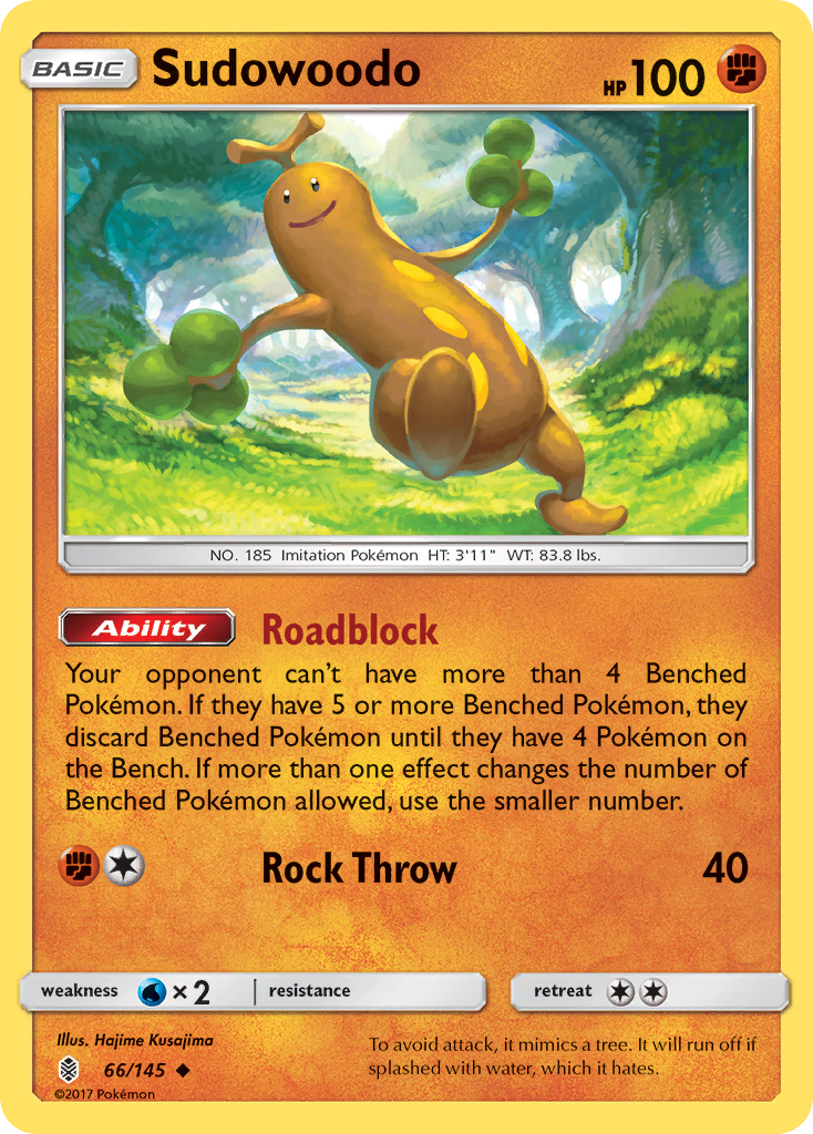 Sudowoodo (66/145) [Sun & Moon: Guardians Rising] | Anubis Games and Hobby