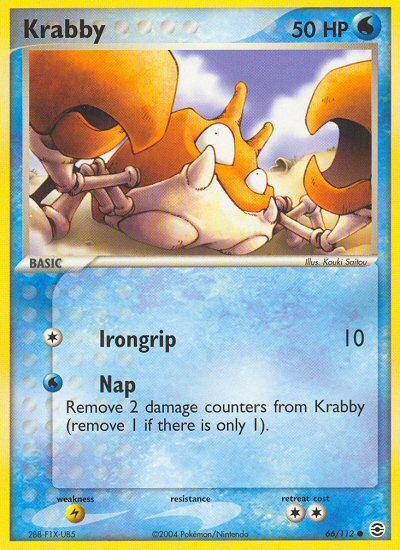 Krabby (66/112) [EX: FireRed & LeafGreen] | Anubis Games and Hobby