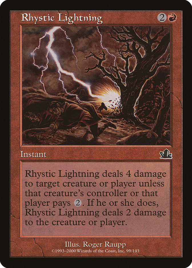 Rhystic Lightning [Prophecy] | Anubis Games and Hobby