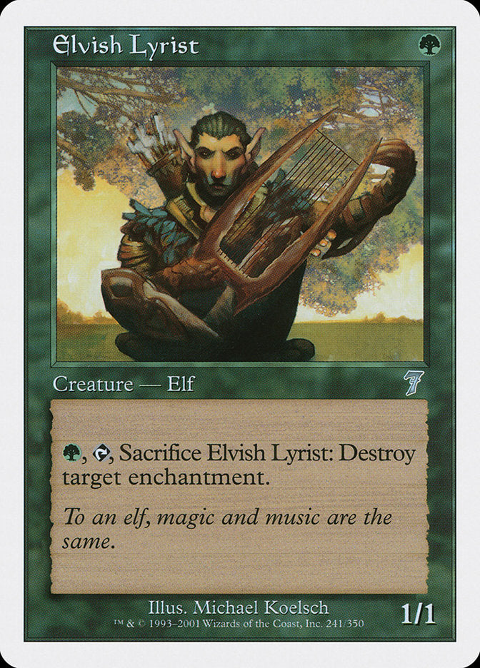 Elvish Lyrist [Seventh Edition] | Anubis Games and Hobby