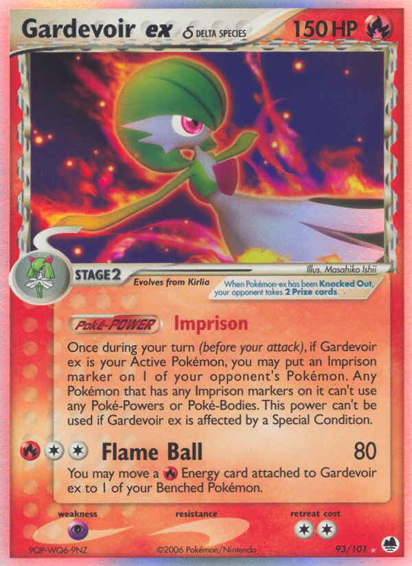 Gardevoir ex (93/101) (Delta Species) [EX: Dragon Frontiers] | Anubis Games and Hobby