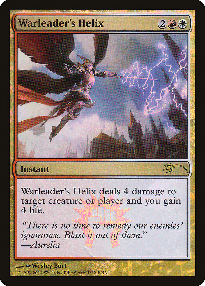 Warleader's Helix [Friday Night Magic 2014] | Anubis Games and Hobby