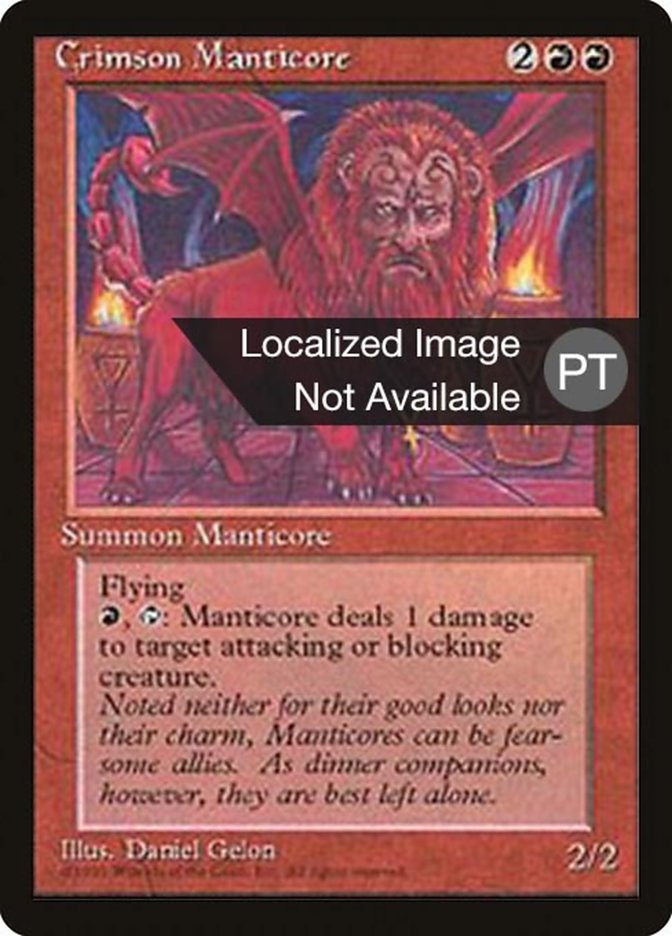 Crimson Manticore [Fourth Edition (Foreign Black Border)] | Anubis Games and Hobby