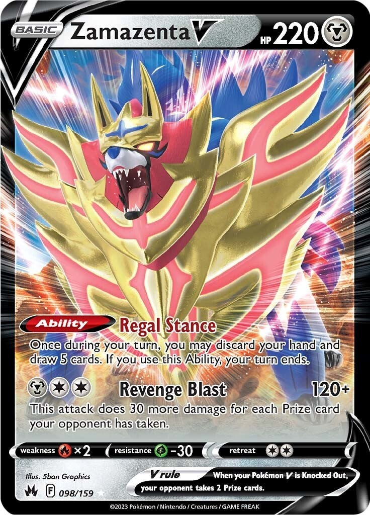 Zamazenta V (098/159) [Sword & Shield: Crown Zenith] | Anubis Games and Hobby