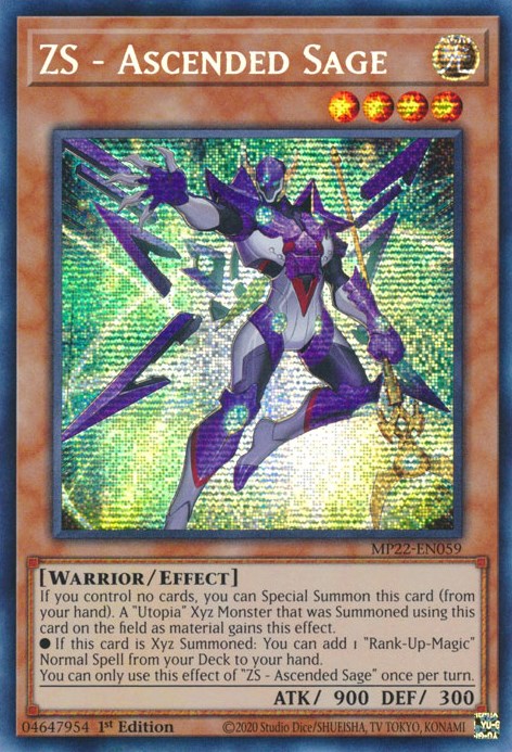 ZS - Ascended Sage [MP22-EN059] Prismatic Secret Rare | Anubis Games and Hobby